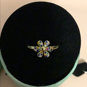 Tous gemstones rose gold vermeil ring